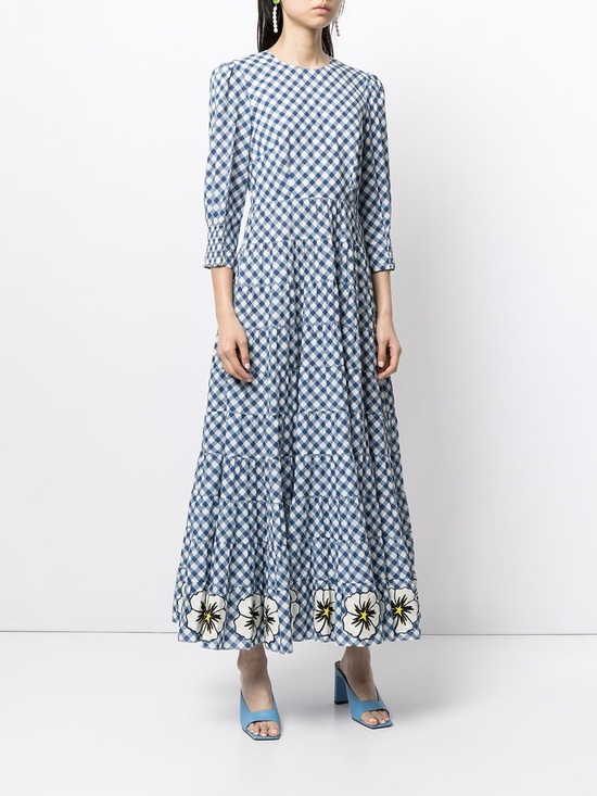 RIXO Dresses & Skirts - RIXO Kristen Gingham Midaxi
Tiered Dress